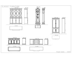 Free AutoCAD 2D Editable Drawings for Classic Furniture Idea - 06