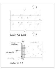 Free AutoCAD 2D editable dawings for Curtain Wall Detail - 2