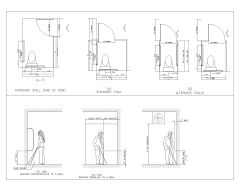 Free AutoCAD 2D Editable Drawings for Disabled Peoples Design Standards Symbols with Details_3