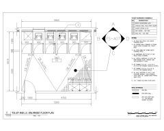 Free AutoCAD 2D Editable Drawings for Fire Station Toilet & Enlarged Floor Plan 