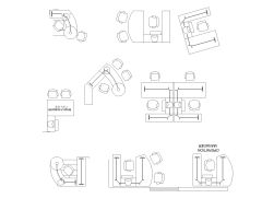 Free AutoCAD 2D Drawings for “Work Station Design with MDF Wooden & Polished-43