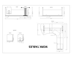 Free AutoCAD 2D Drawings for “Work Station Design with MDF Wooden & Polished-4”
