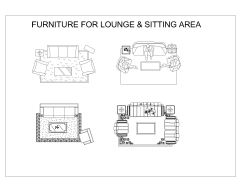 Free AutoCAD 2D Editable Drawings for Furniture for Office & Waiting Area_15