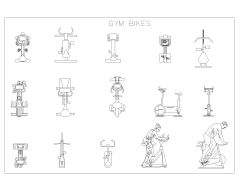 Free AutoCAD Drawing of Gym Equipment's (2)