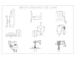 Free AutoCAD Drawing of Gym Equipment's - 4