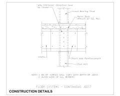Free AutoCAD 2D Drawings for Load Bearing Wall Curtain Bridging -27