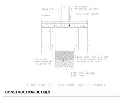 Free AutoCAD 2D Drawings for Load Bearing Wall Curtain Bridging -31