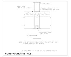 Free AutoCAD 2D Drawings for Load Bearing Wall Curtain Bridging -36