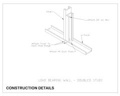 Free AutoCAD 2D Drawings for Load Bearing Wall Curtain Bridging -39