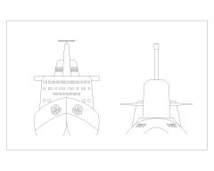 Free AutoCAD 2D Drawings for Luxurious Yachts for cruising, and entertainment-7