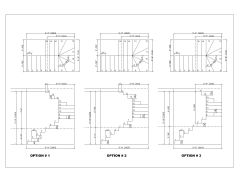 Free AutoCAD 2D Metal Stair Detailed Plans