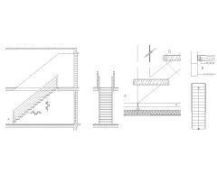 Free AutoCAD 2D Drawing for Metal Staircase Details-2
