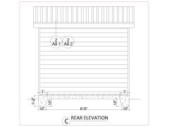 Free Drawing of Modern Timber Shed Design Complete design set-18 x 10 Wooden Shed Design Elevation_4