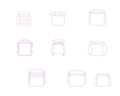 Free AutoCAD 2D Detailed Drawing for Meeting Room Chairs with Tables-16