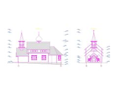 Free AutoCAD 2D Orthodox Church Complete Drawings-001