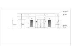 Free AutoCAD Drawing of Steel Building with H Beam & Metal Truss Elevation