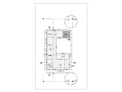 Free AutoCAD Drawing of Steel Building with H Beam & Metal Truss Upper Floor Plan