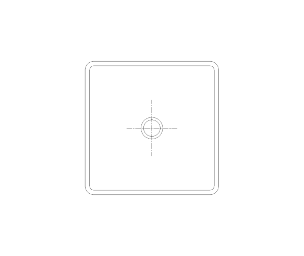 Bar Sink CAD Block. Free DWG AutoCAD Imperial drawing available to download