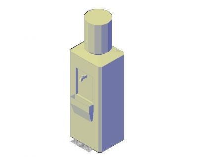 オフィスウォータークーラー3d dwg