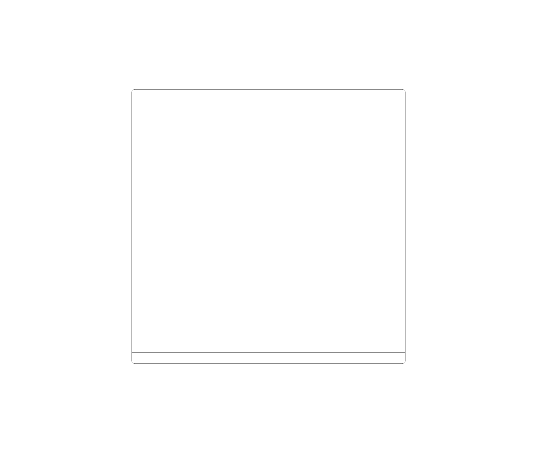 Drawer Microwave CAD Block. Free DWG AutoCAD Imperial drawing available to download