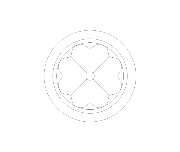 Garbage Disposal Symbol CAD Block. Free DWG AutoCAD Imperial drawing available to download