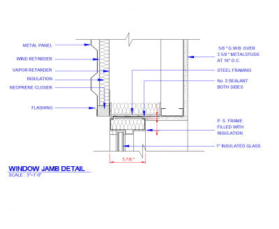Window jamb detail