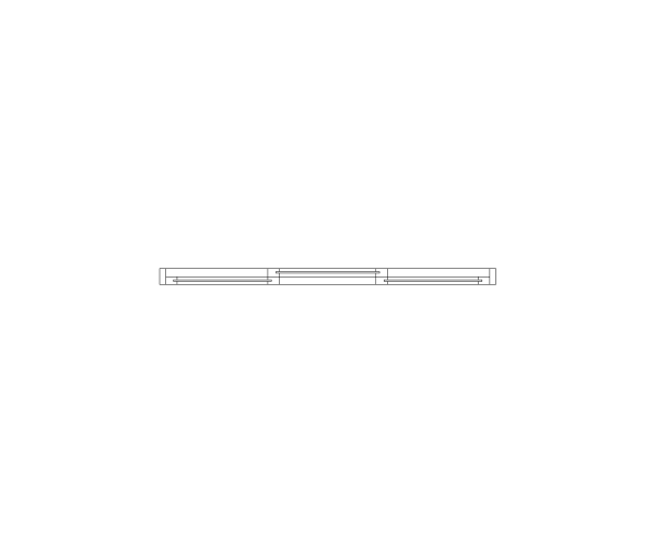 Sliding Door 3 Panel CAD Block. Free DWG AutoCAD Imperial drawing available to download