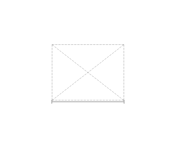 Single Car Garage Door 9ft x 7ft CAD Block. Free DWG AutoCAD Imperial drawing available to download