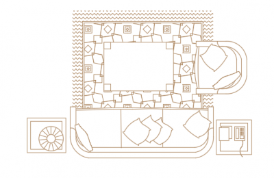 furniture living room dwg