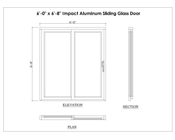 Containerized Building - Aluminum Sliding Door
