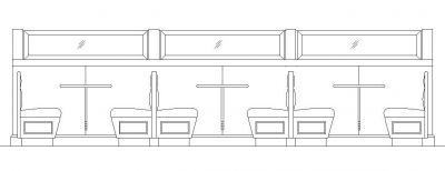 家具 - 餐厅座位高程01