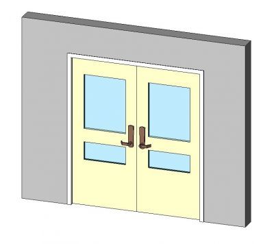 Door-Double Glazed-2-Lite Revit Family