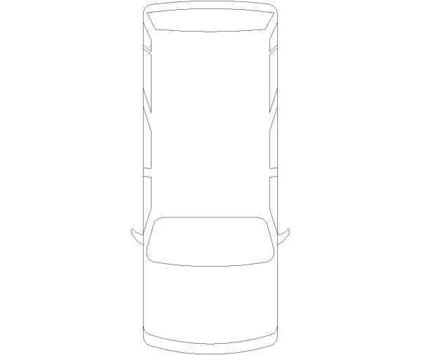 Minivan Plan View CAD Block. Free DWG AutoCAD Imperial drawing available to download
