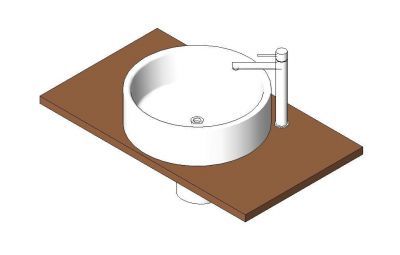 Modern Sink Unit Revit family