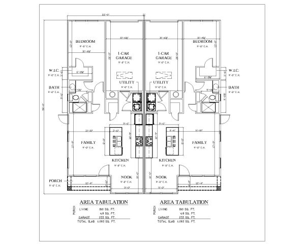 2 & 3 Bed Room Rental Duplex US Style Plan_1