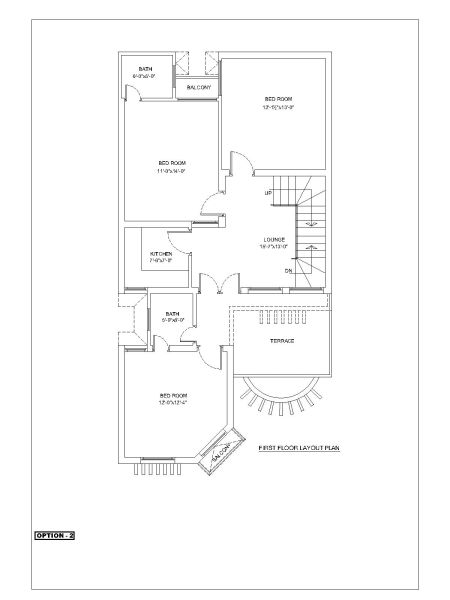 Free AutoCAD 2D Editable Isometric Drawings for 2BHK Duplex Style House Design - 5
