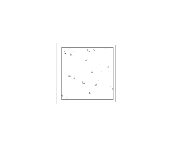 Raised Planter Box Symbol CAD Block. Free DWG AutoCAD Imperial drawing available to download