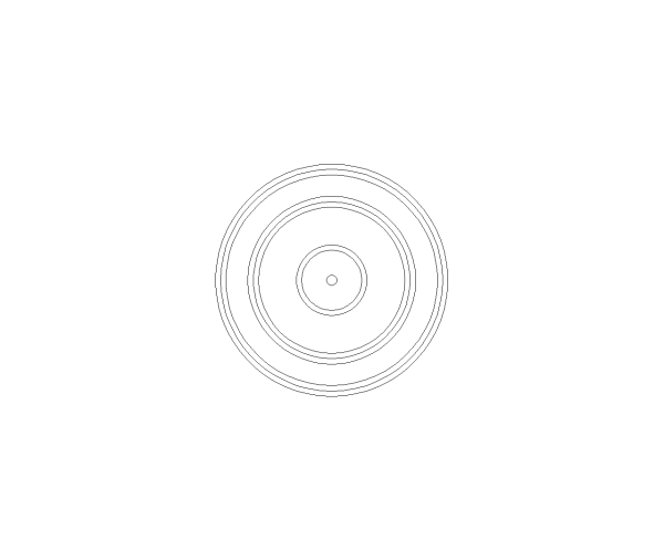 Fountain Symbol CAD Block. Free DWG AutoCAD Imperial drawing available to download