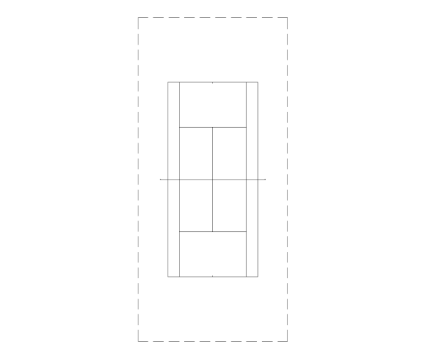 Tennis Court Plan View CAD Block. Free DWG AutoCAD Imperial drawing available to download