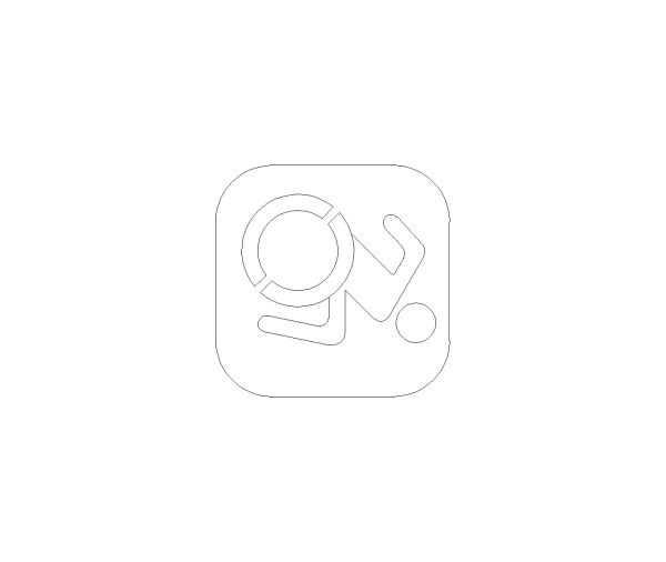 Wheelchair Dynamic Symbol CAD Block. Free DWG AutoCAD Imperial drawing available to download