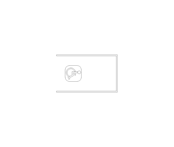ADA Parking Stall 11x18 Imperial CAD Block. Free DWG AutoCAD Imperial drawing available to download