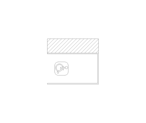 ADA Van Accessible Parking Stall 11x18 Plus 5ft Aisle CAD Block. Free DWG AutoCAD Imperial drawing available to download.