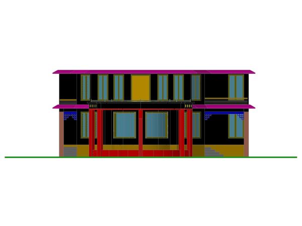 Free AutoCAD 3D Files for Guest House-01