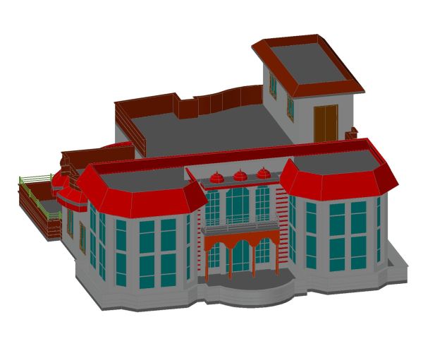 Free AutoCAD 3D Models for Multistoried Residential & Commersial Building OP_ 15