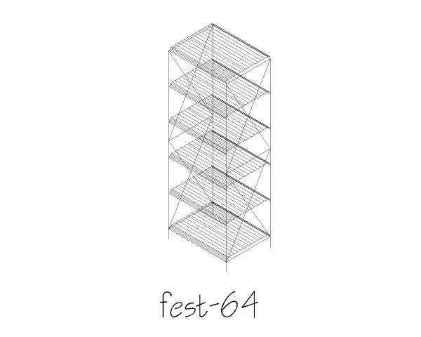 Free AutoCAD 3D Editable file of Office Shelves - 16