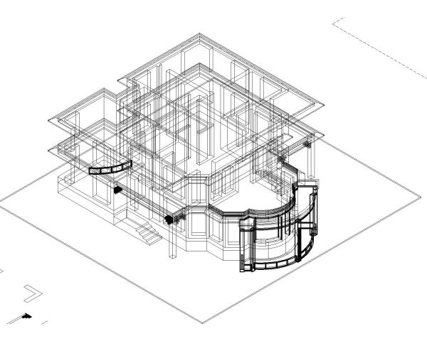 Free AutoCAD 3D file 3D for Villa Design - 3 -1