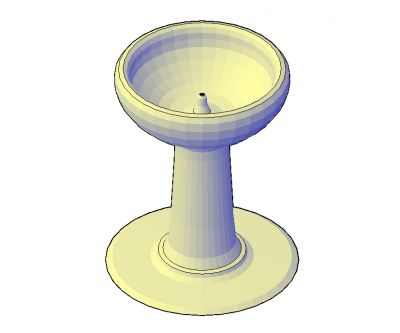 Fountain Garden 3d dwg