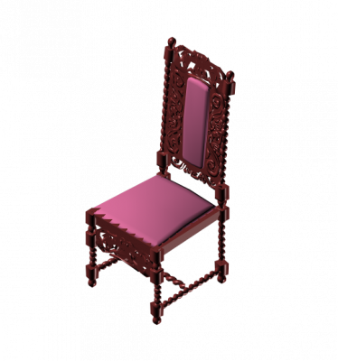 Antique chair 3DS Max model