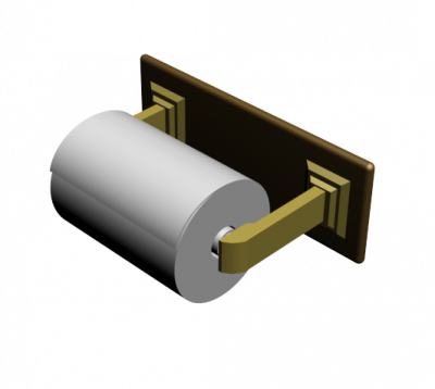 トイレットペーパーホルダー3DS Maxモデル