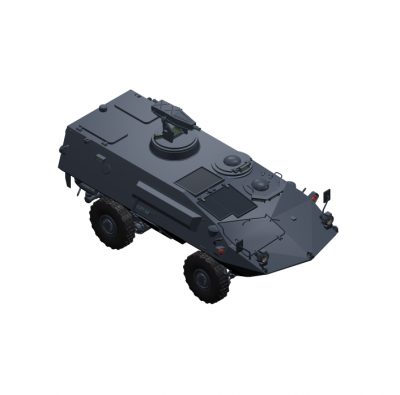 ピラニア装甲車3D Maxブロック